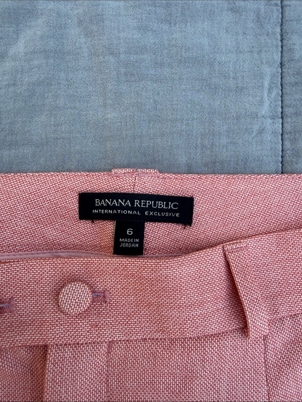 Banana Republic Coral Pink Wide-Leg Dress Pants - Picture 2 of 4